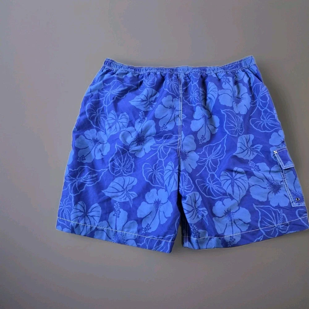 Chaps Men's Lined Swim Trunks‎ Pockets Drawstring Elastic Waist 10